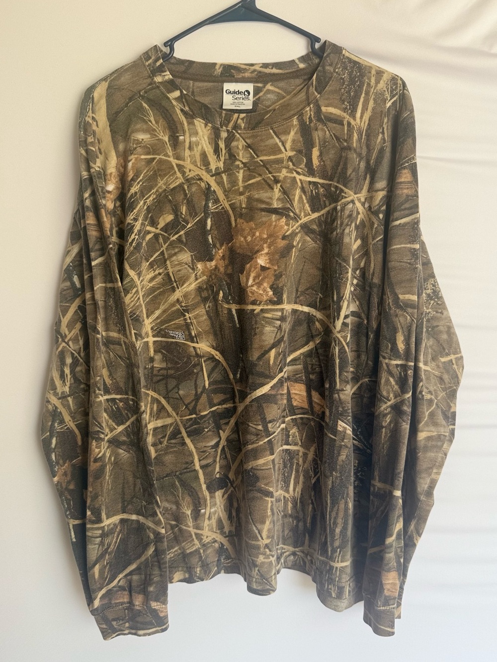 Guide Series Men's 2XL Long Sleeve Camouflage Cotton Shirt - Brown/Green